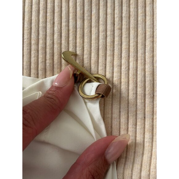 Jacquemus x Nike Beige Ribbed Knit Romper With Sheer Wrap Skirt Womens XS - Picture 6 of 10